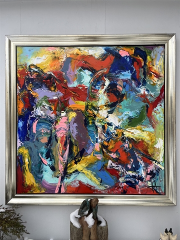 Maleri 100 x 100 cm