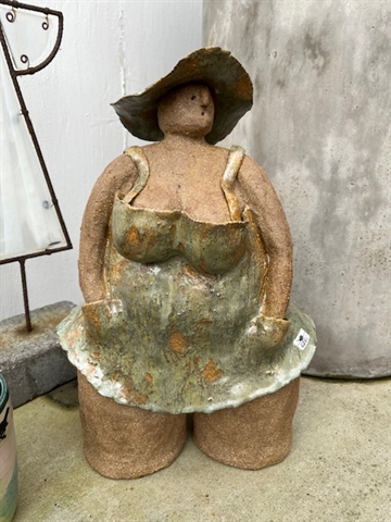 Keramik figur - Fru Grøn