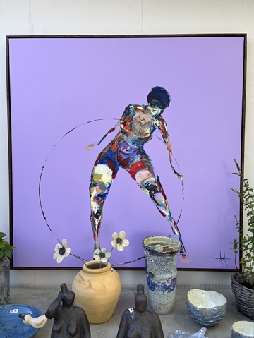 Maleri 120 x 120 cm