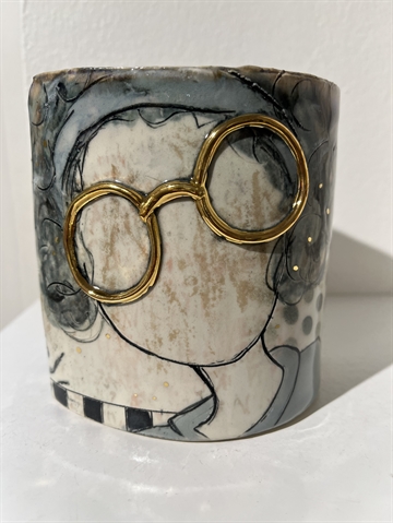 Keramik krukke - dejlige damer