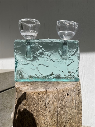 Glas lysestage