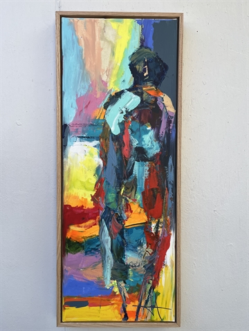 Maleri 80 x 30 cm