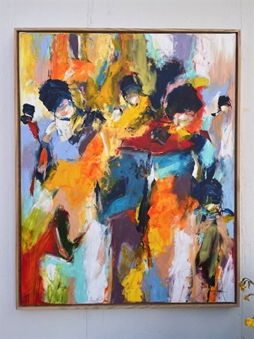 Maleri 80 x 100 cm