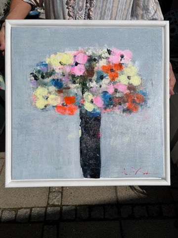 Maleri 55 x 55 cm