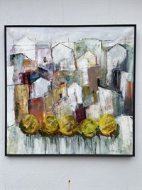 Maleri 80 x 80 cm 