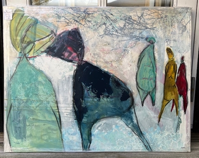 Maleri 70 x 90 cm - Story of my life