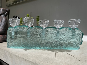 Glas lysestage