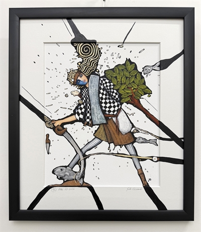 Giclee tryk " Jeg går bare lige i forvejen - I andre når vel frem på et tidspunkt " nummer 2/10