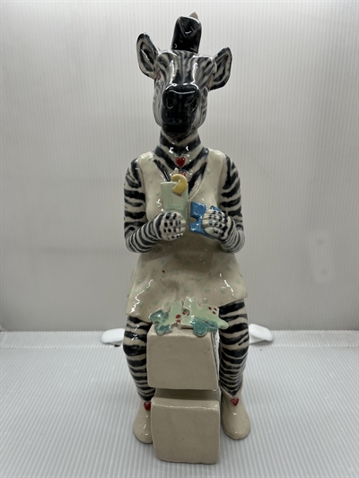 Zebra med puslespil