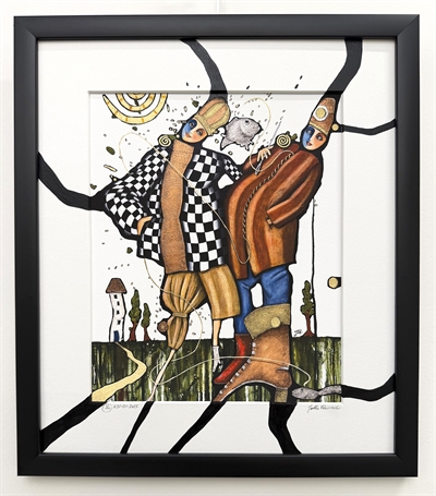 Giclee tryk " Holger sagde, at det blot var en tråd, men hun vidste det var en livline" nummer 1/10