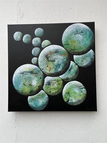 Maleri 40 x 40 cm