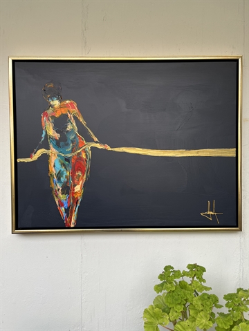 Maleri 60 x80 cm "Tov holderen"