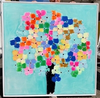 Maleri 135 x 135 cm