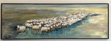 Maleri 50 x 150 cm 