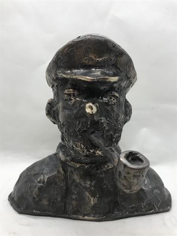 Bronzefigur Kaptajn Haddock  - lille