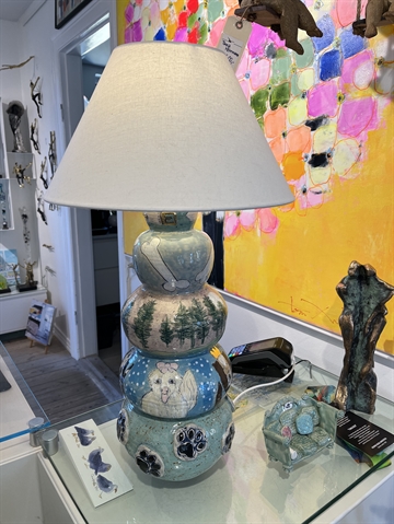Bordlampe i keramik