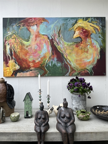Maleri 80 x 140 cm