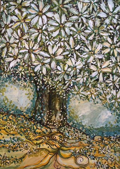 Maleri 140 x 100 cm "Mother Earth"
