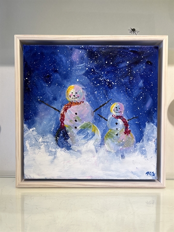 Maleri 20 x 20 cm