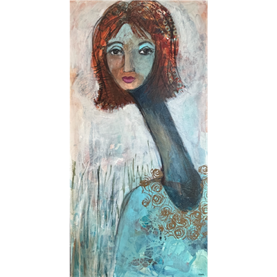 Maleri 100 x 50 cm - Pernille
