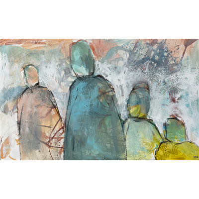 Maleri 50 x 80 cm - New Begining