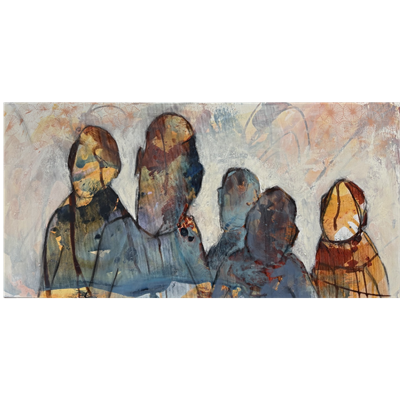Maleri 50 x 100 cm - Friends