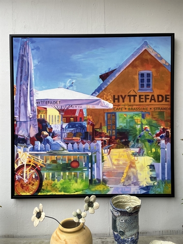 Maleri 100 x 100 cm. 