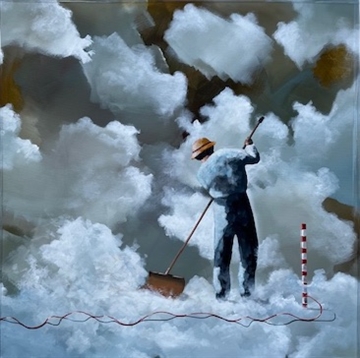Maleri "Skyskraber"