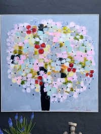 Maleri 135 x 135 cm