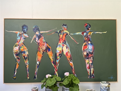 Maleri 100 x 180 cm