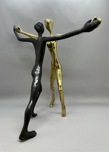 Bronzefigur ''It needs two to tango"
