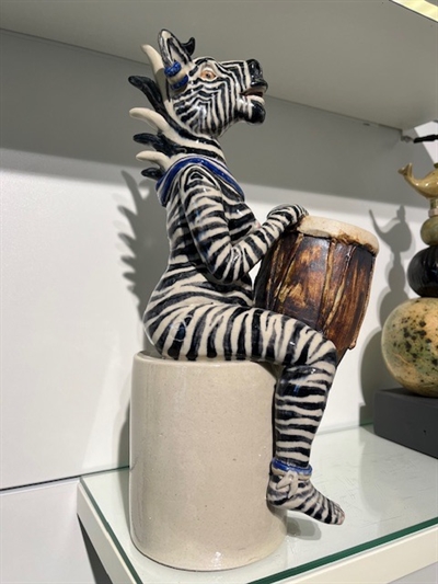 Zebra i keramik 