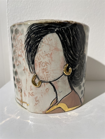 Keramik krukke - dejlige damer