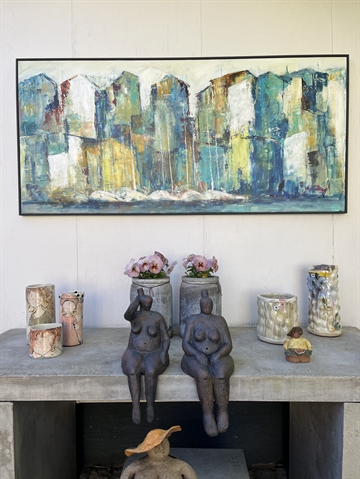 Maleri 70 x 150 cm 