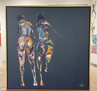 Maleri 120 x 120 cm