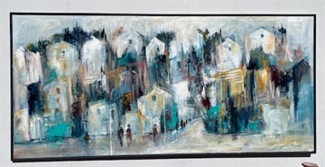 Maleri 70 x 150 cm 