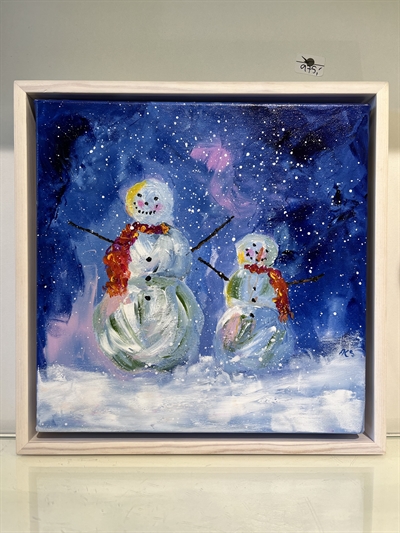 Maleri 20 x 20 cm