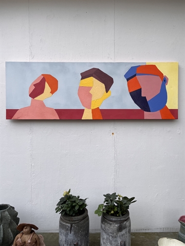 Maleri 40 x 120 cm
