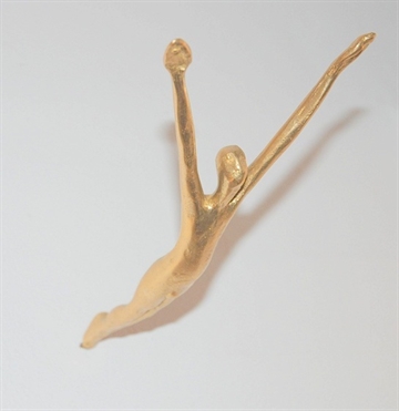 Bronzefigur ''Jumper" af Yanni Souvatzoglou