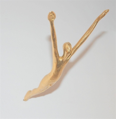 Bronzefigur \'\'Jumper" af Yanni Souvatzoglou