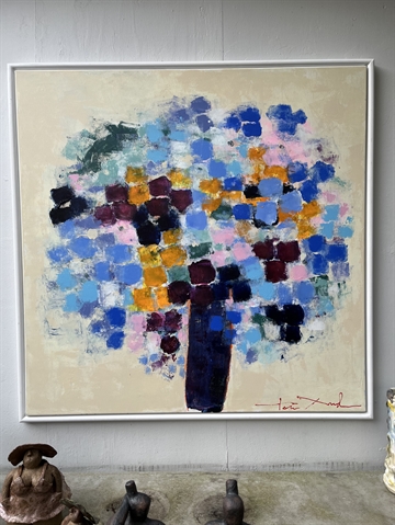 Maleri 110 x110 cm