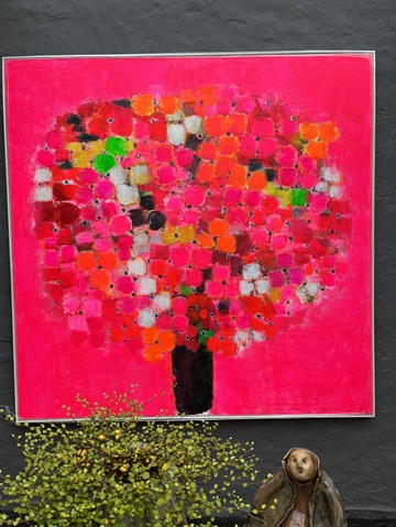 Maleri 135 x 135 cm
