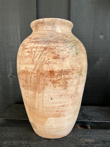 Hånddrejet keramik krukke