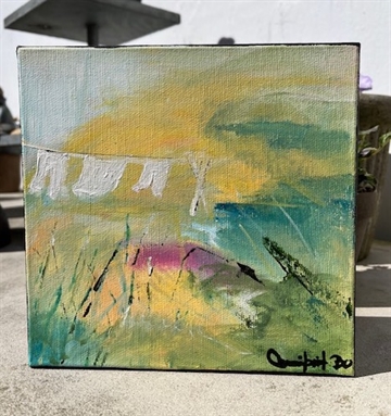 Maleri 20 x 20 cm