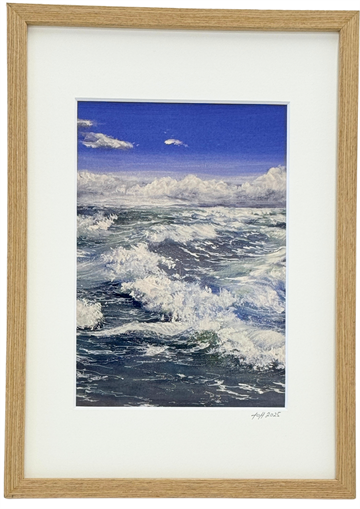 Grenen - Kunstkort i ramme af Billedkunstner Gitte Toft. 