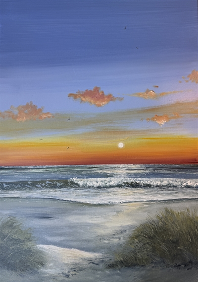 Solnedgang i Gl. Skagen - Gitte Toft 